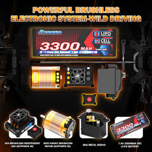 Load image into Gallery viewer, Fast Brushless RC Cars for Adults, Max 75mph Hobby Electric On-Road RTR with 9KG Metal Servo, Cyan
