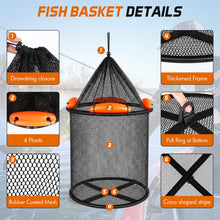 Load image into Gallery viewer, PLUSINNO Fishing Net with Floating Fish Basket, Kayak Fishing AccessoriesBL
