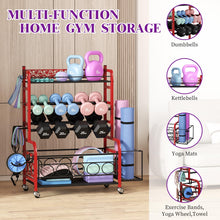 Load image into Gallery viewer, VOPEAK Weight Rack for Dumbbells ,Strength Training Equipment with Wheels
