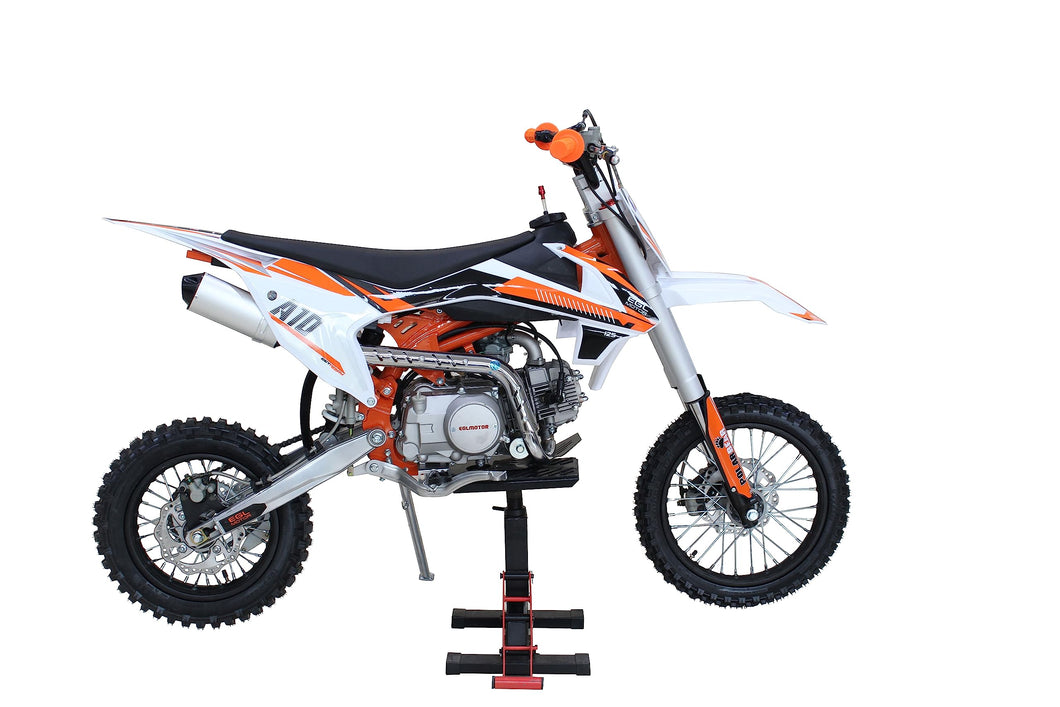 125CC Dirt Bike (A10) 4-Stroke Electric Start Manual 4-Speed, 4.5L Fuel Tank, 14