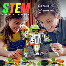Load image into Gallery viewer, 5 in 1 STEM Robot Toys Building Kits, Dinosaur Toys for Boys Age 8-12, App &amp; Remote Control Engineering Learning Educational (539 Blocks)
