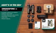 Load image into Gallery viewer, Vortex Crossfire HD 10x42 Binoculars (Mossy Oak Bottomland)
