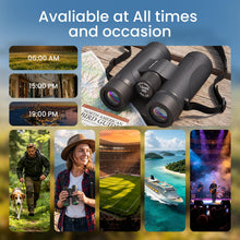 Load image into Gallery viewer, Aurosports 12x42 HD Binoculars for Adults, BAK4 Prism IPX7 Waterproof

