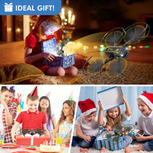 Load image into Gallery viewer, AVIALOGIC Mini Drone with Camera for Kids, Remote Control Helicopter Toys Gifts for Boys Girls, FPV RC Quadcopter with 1080P HD Live Video Camera, Altitude Hold, Gravity Control, 2 Batteries
