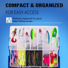 Load image into Gallery viewer, Vipfish Large 3-Layer Fishing Tackle Box Lures with Tackle Included 448 Pcs
