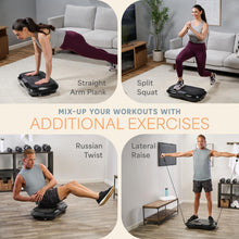 Load image into Gallery viewer, Lifepro Waver Vibration Plate Exercise Machine – High-Intensity Vibration Plate for Lymphatic Drainage – Full-Body Workout Vibrating Platform with Loop Bands – Fitness Equipment for Strength &amp; Toning

