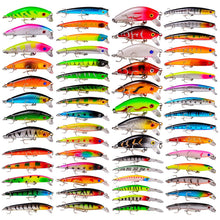 Load image into Gallery viewer, BAIKALBASS Bass Fishing Lures Kit Set Topwater Hard Baits Minnow Crankbait Pencil VIB Swimbait for Bass Pike Fit Saltwater and Freshwater (011-59pcs)
