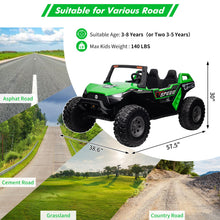 Load image into Gallery viewer, 24V 2-Seater Ride-On Electric Vehicle for Kids with Remote Control, Battery-Powered Off-Road UTV Car Toy, Extra Foldable Seat
