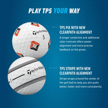 Load image into Gallery viewer, TaylorMade Golf 2024 TP5 Yellow Golf Balls, High-Visibility, 1 Dozen
