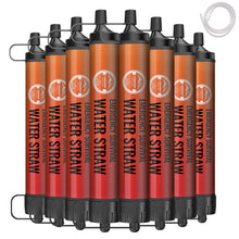 Load image into Gallery viewer, Lormandy Straw Water Filter 8 Pack - Outdoor Camping &amp; Hiking Survival Gear
