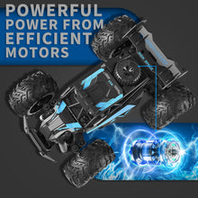 Load image into Gallery viewer, Remote Control Car, 2.4GHz 20-25KM/H Variable Speed Turbo 2-Speed Acceleration High Speed RC Car, 1:16 Off-Road Monster Truck with LED Lights
