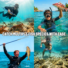 Load image into Gallery viewer, Vaktare Gud Hawaiian Sling Fishing Spear Set – Fiberglass Spearfishing Pole Spear with 3 Replaceable Stainless Steel Tips, Fish Line Holder, Sharpening Files, and Carry Bag
