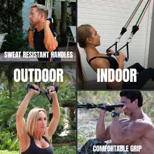 Load image into Gallery viewer, Bodylastics Pro Series Resistance Band Set - Resistance Bands, (3-400 Lbs Set Camo)
