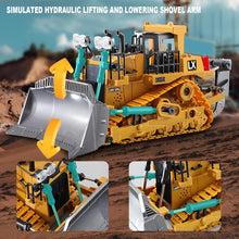 Load image into Gallery viewer, 1:20 Scale RC Construction Vehicles - 2.4GHz Remote Control Tractor Toy with LED Lights, Liftable Alloy Bucket
