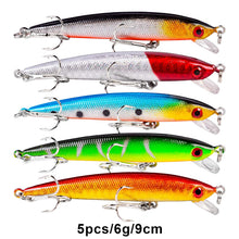 Load image into Gallery viewer, BAIKALBASS Bass Fishing Lures Kit Set Topwater Hard Baits Minnow Crankbait Pencil VIB Swimbait for Bass Pike Fit Saltwater and Freshwater (480-48pcs)
