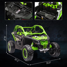 Load image into Gallery viewer, 2 Seater Ride on UTV Car, Licensed Can-Am Electric Off-Road Car, 4WD Kids Truck w/Remote Control, 2 * 24V 7AH Batteries
