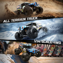 Load image into Gallery viewer, 1/14 Brushless RC Cars for Adults, Max 42mph Oil Shock Absorber Electric 4WD High-Speed RC Car, Remote Control car for Adults RC Truck
