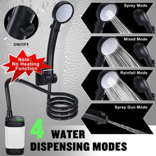 Load image into Gallery viewer, Portable Shower for Camping, [Long-Lasting] Spopal 6000mAh Rechargeable(WH)
