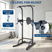 Load image into Gallery viewer, Free Standing Power Tower Pull Up Bar and Dip Station
