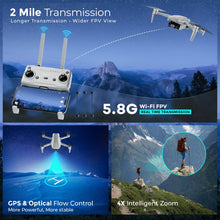 Load image into Gallery viewer, F36 GPS Drone with 4K Camera, 3-Axis Gimbal Stabilizer, 2 Miles Long Range, 25 Min Flight, Optical Flow, Brushless Motors, Follow Me
