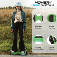 Load image into Gallery viewer, Rebel Electric Self Balancing Hoverboard for Kids with 6.5” Tires, Dual 110W Motors, 6 mph Max Speed, and 3 Miles Max Range
