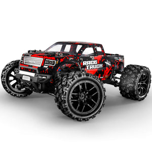 1:18 Scale All Terrain RC Car 36KM/H High Speed, 4WD Electric Vehicle,2.4 GHz Radio Controller, Included 2 Batteries (Red)