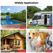 Load image into Gallery viewer, CAMPLUX 2.64 GPM Propane Portable Gas WaterHeater, 68,000 BTU Outdoor Tankless CampingWater Heater with Digital Display, White,BW264
