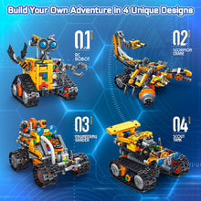 Load image into Gallery viewer, Bundle - 2 Items Robot Kit Building Toy, Rechargeable APP &amp; Remote Control Robotics Kit for Kids Ages 8-12, STEM Coding Robots Toys
