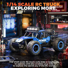 Load image into Gallery viewer, RC Cars-1:14 Scale Remote Control Car, 2WD High Speed 20 Km/h Electric Toy Off Road RC Car Vehicle Truck Crawler with LED Headlight
