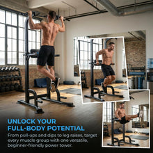 Load image into Gallery viewer, BARWING Power Tower Pull Up Bar Station - Dark Grey
