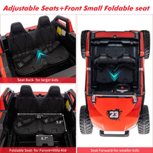 Load image into Gallery viewer, 24V 2 Seaters Ride On UTV with Remote Control, Battery Powered Extra Large Ride Car Toy for 2 Kids, Red
