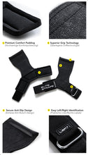Load image into Gallery viewer, Fitgriff® Elite Straps - Lifting Wrist Straps (Rubber Grips) for Weightlifting (Black, XL)

