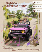Load image into Gallery viewer, First Ride On 24V Ride on Toys for Big Kids, Licensed Ford Bronco Raptor 2 Seater Ride on Cars with Remote Control (24V, Pink)
