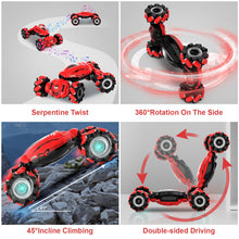 Load image into Gallery viewer, RC Car Toys for Boys Girls 6-12, Birthday Xmas Gifts for 6 7 8 9 10 11 12 Years Old, Gesture Sensing RC Stunt Car with Lights
