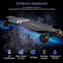 Load image into Gallery viewer, Electric Skateboard with Remote Control for Beginners, 450W Brushless Motor, 18.6 MPH &amp; 7.6 Miles Range
