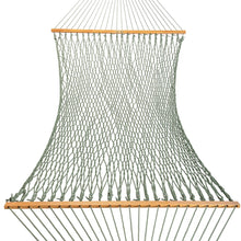 Load image into Gallery viewer, Original Pawleys Island Deluxe Meadow DuraCord Rope Hammock – 13 ft. x 60 in., 2-Person, 450 lb Capacity, Oak Spreader Bar, Zinc-Plated Hardware, Handcrafted in the USA
