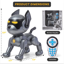 Load image into Gallery viewer, Top Race Robot Dog Toy - Interactive Fun and Educational STEM Remote Control Robot Toy for Kids - Dark Grey
