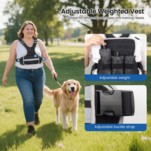 Load image into Gallery viewer, Adjustable Weighted Vest Woman 4-10lb/12-18lb/20-32lb Weighted Vest Men with 6 Ironsand Weights, Shoulder Pads and Large Pocket for Walking Running Crossfit Strength Training, 12-18lb
