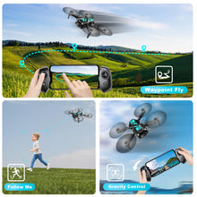 Load image into Gallery viewer, Mini Drone with Camera for Beginners Adults-1080P FPV Camera Foldable Drone with Stable Altitude Hold, Gestures Selfie, Waypoint Fly
