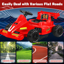 Load image into Gallery viewer, 12V Electric Go Kart, 5 MPH Race Drift Kart with 2×380W Motors, Electric Pedal Ride On Toy with Slow Start, Remote Control
