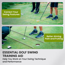Load image into Gallery viewer, FINGER TEN Golf Alignment Sticks 43 Inch 5 Pack with Stick Cover (5 White)
