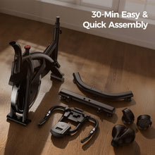 Load image into Gallery viewer, CURSOR FITNESS Exercise Bike, Quiet Belt Drive Stationary Bike for Home with 0-100 Resistance
