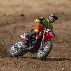 RC Motorcycle Promoto-MX 1/4 Motorcycle Ready-to-Run Battery and Charger Not Included FXR LOS06000T1 Red