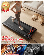 Load image into Gallery viewer, 2.5 HP Quiet Under Desk Treadmill with 8% Incline - N4054SB-Red/Black

