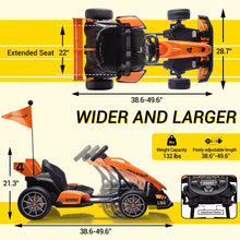 Load image into Gallery viewer, 24V Kids Electric Go Kart, Licensed McLaren F1 Drift Kart Car with Dual 200W Motors, Adjustable Seat for Ages 6-12 (Orange)
