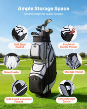 Load image into Gallery viewer, VEVOR Golf Cart Bag, 14 Way Molded Lock Top Divider Organizer, Golf Club Bag with Full-Length Divider, Handles, Storage Pockets, Shoulder Strap, Rain Hood, Smooth Zippers for Men &amp; Women
