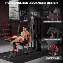 Load image into Gallery viewer, JELENS Home Gym, Multifunctional H11 Home Gym Equipment - (Black)
