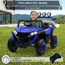 Load image into Gallery viewer, 2 Seater Ride on Car Truck,24V Electric Vehicle Car for Kids 3-8 Years,200W Motors,4 Shock Absorbers, Music Play (Blue)
