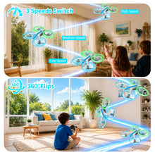 Load image into Gallery viewer, Drone for Kids,Easy-to-Use RC Drone with LED Propeller Guards Altitude Hold
