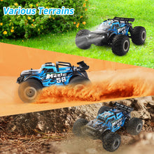 Load image into Gallery viewer, Remote Control Car, All Terrain 1:18 Remote Control Truck for Boys, 2.4GHz RC Car with Cool Led Light
